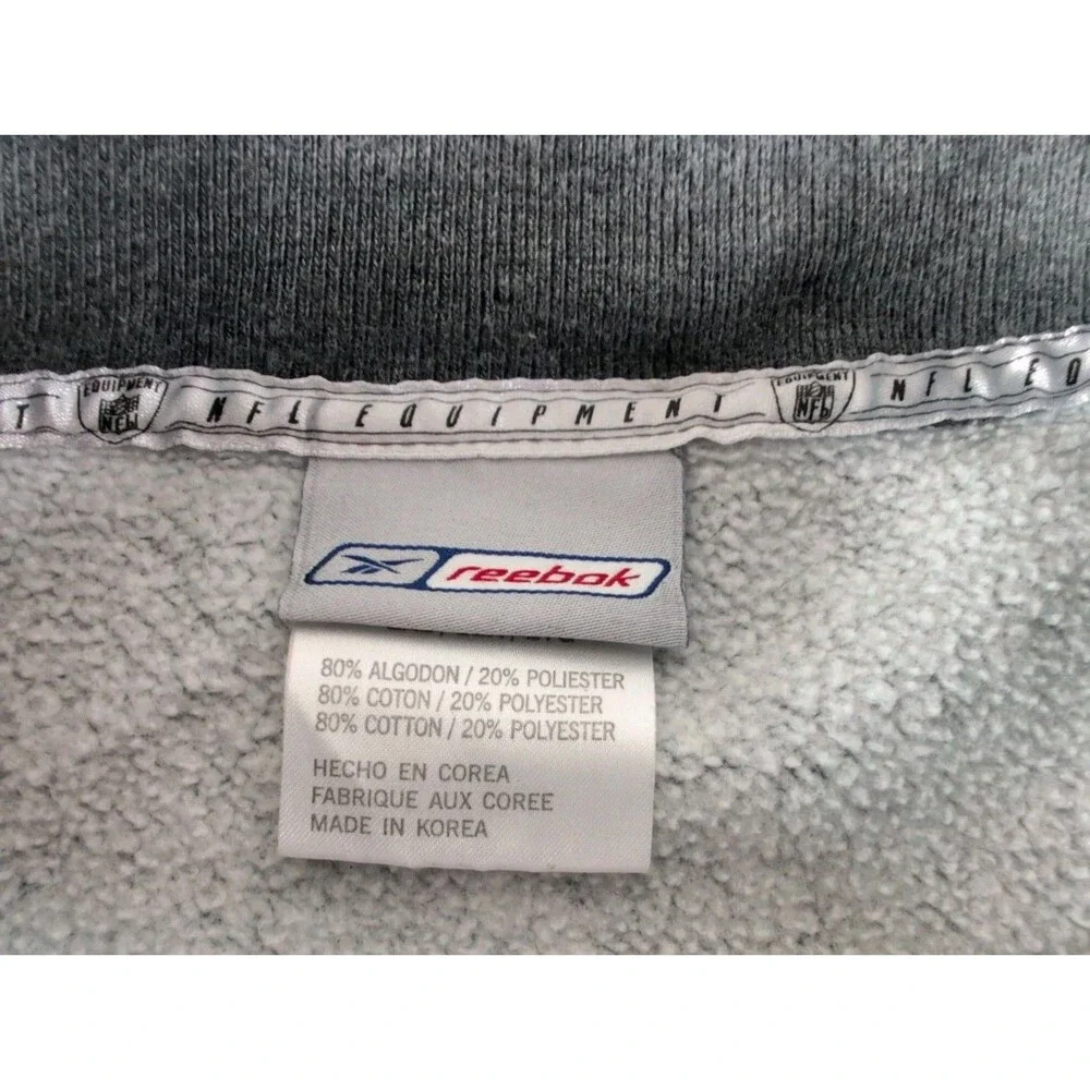 Berlin Thunder Gray Pullover Sweatshirt Mens 2XL NFL Reebok